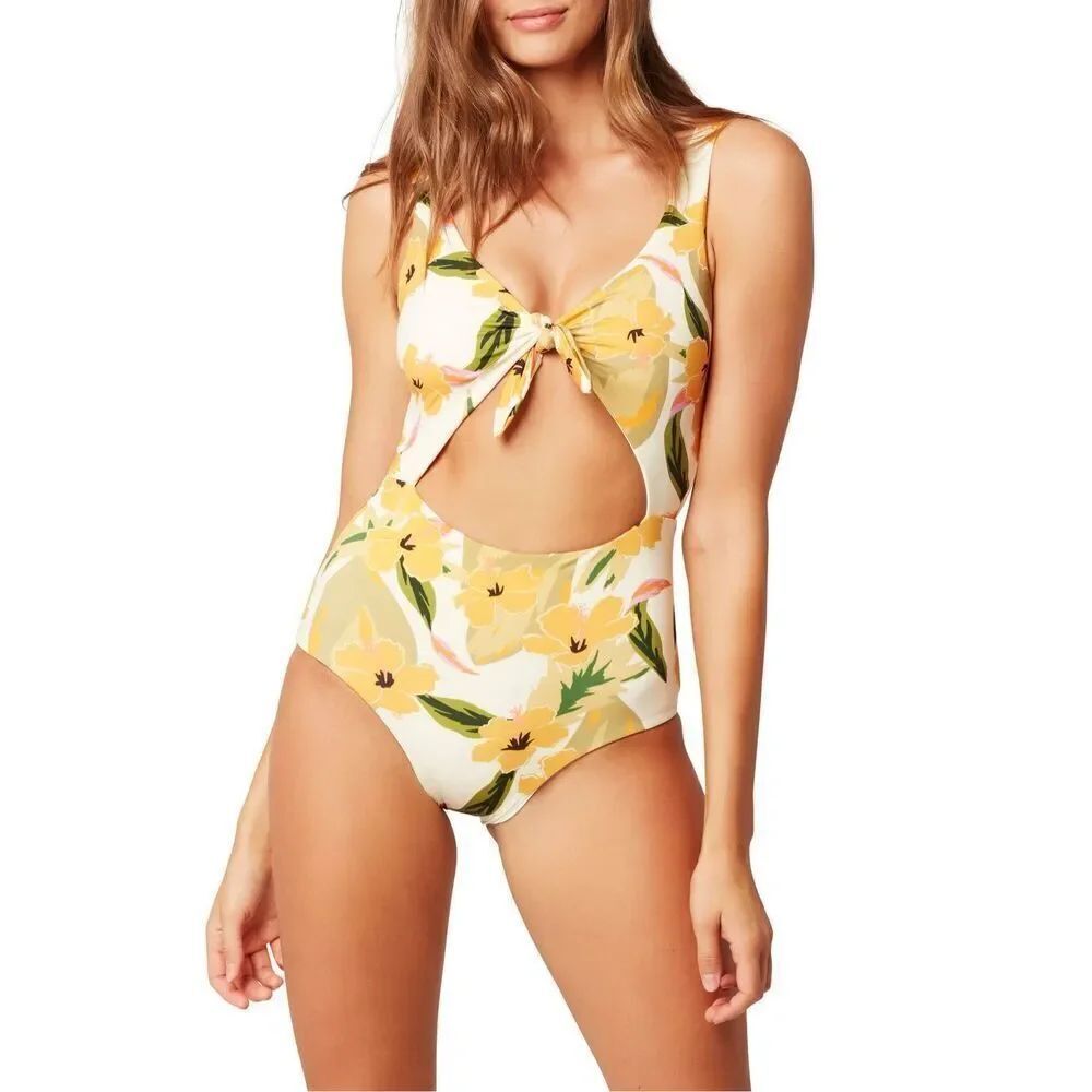 L*Space Women's Ibiza Floral Sleeveless Kylie One-piece Swimsuit Size 6 NWOT